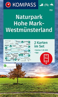 Abbildung von: KOMPASS Wanderkarte Naturpark Hohe Mark-Westmünsterland - KOMPASS-Karten