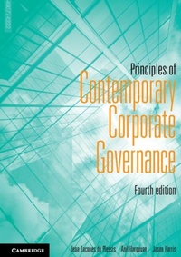 Abbildung von: Principles of Contemporary Corporate Governance - Cambridge University Press