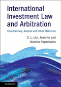 Cover: International Investment Law and Arbitration - Cambridge University Press
