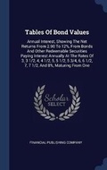 Cover: Tables Of Bond Values - Sagwan Press