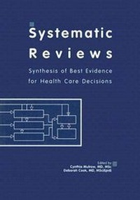 Enlarge image Cover: Systematic Reviews - American College of Physicians