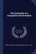 Cover: The Optimality of a Competitive Stock Market - Sagwan Press