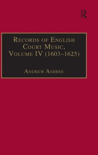 Abbildung von: Records of English Court Music - Scolar Press