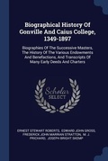 Cover: Biographical History Of Gonville And Caius College, 1349-1897 - Sagwan Press