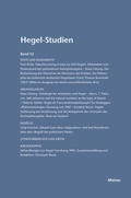 Cover: Hegel-Studien Band 32 - Meiner
