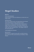 Cover: Hegel-Studien Band 35 - Meiner