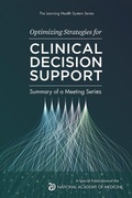 Cover: Optimizing Strategies for Clinical Decision Support - Distributed By Ingram Spark