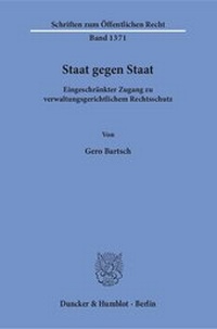 Abbildung von: Staat gegen Staat - Duncker & Humblot
