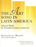 Cover: Art Song in Latin America - Pendragon Press