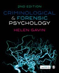 Cover: Criminological and Forensic Psychology - SAGE Publications Ltd