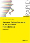 Cover: Das neue Datenschutzrecht in der Praxis des Steuerberaters - NWB