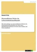 Cover: Personalisierte Preise im Lebensmitteleinzelhandel - GRIN Verlag