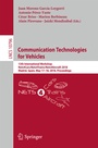 Cover: Communication Technologies for Vehicles - Springer