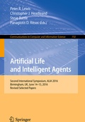Cover: Artificial Life and Intelligent Agents - Springer