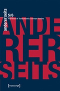 Cover: andererseits - Yearbook of Transatlantic German Studies - transcript
