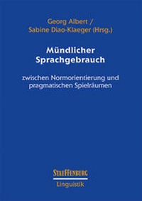 Enlarge image Cover: Mündlicher Sprachgebrauch - Stauffenburg