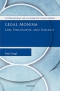 Cover: Legal Monism - OUP eBook