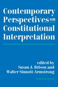 Cover: Contemporary Perspectives On Constitutional Interpretation - Routledge