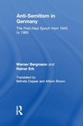 Cover: Anti-Semitism in Germany - Routledge