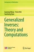Cover: Generalized Inverses: Theory and Computations - Springer