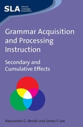 Cover: Grammar Acquisition and Processing Instruction - Multilingual Matters