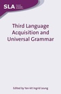 Cover: Third Language Acquisition and Universal Grammar - Multilingual Matters