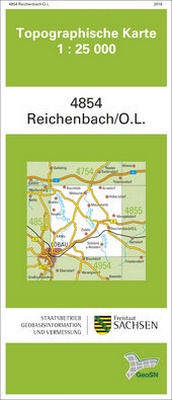 Abbildung von: Reichenbach/O.L. (4854) - Staatsbetrieb Geobasisinformation u. Vermessung Sachsen (GeoSN)