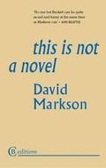 Cover: This is Not a Novel - CB Editions
