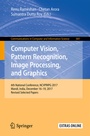 Cover: Computer Vision, Pattern Recognition, Image Processing, and Graphics - Springer