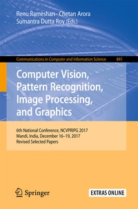 Enlarge image Cover: Computer Vision, Pattern Recognition, Image Processing, and Graphics - Springer