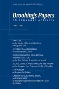 Enlarge image Cover: Brookings Papers on Economic Activity: Fall 2017 - Brookings Institution