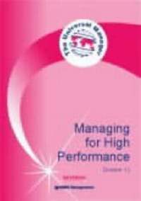 Enlarge image Cover: Managing for High Performance - Scitech Educational Ltd
