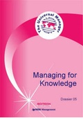 Cover: Managing for Knowledge - Scitech Educational Ltd