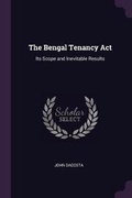 Cover: The Bengal Tenancy Act - Palala Press