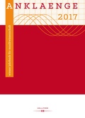 Cover: ANKLAENGE 2017. "Be/Spiegelungen". - Hollitzer Wissenschaftsverlag