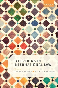 Enlarge image Cover: Exceptions in International Law - Oxford University Press