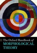Cover: The Oxford Handbook of Morphological Theory - Oxford University Press