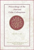 Cover: Proceedings of the Harvard Celtic Colloquium, 37: 2017 - Harvard University Press
