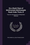 Cover: On a Rank Class of Multivariate Multisample Rank Order Tests, II - Palala Press