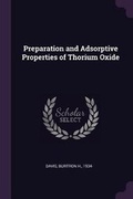 Cover: Preparation and Adsorptive Properties of Thorium Oxide - Palala Press