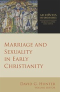 Cover: Marriage and Sexuality in Early Christianity - Fortress Press