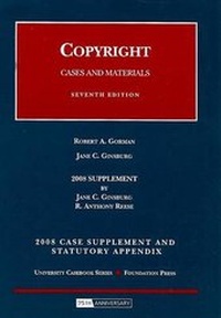 Enlarge image Cover: Copyright Case Supplement and Statutory Appendix - Foundation Press