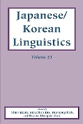 Cover: Japanese/Korean Linguistics, Volume 25 - Centre for the Study of Language & Information