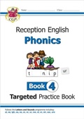 Cover: Reception English Phonics Targeted Practice Book - Book 4 - Coordination Group Publications Ltd (CGP)