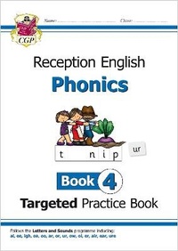 Enlarge image Cover: Reception English Phonics Targeted Practice Book - Book 4 - Coordination Group Publications Ltd (CGP)