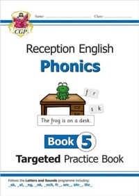 Enlarge image Cover: Reception English Phonics Targeted Practice Book - Book 5 - Coordination Group Publications Ltd (CGP)
