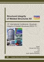 Cover: Structural Integrity of Welded Structures XII - Trans Tech Publications Ltd