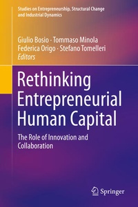 Enlarge image Cover: Rethinking Entrepreneurial Human Capital - Springer