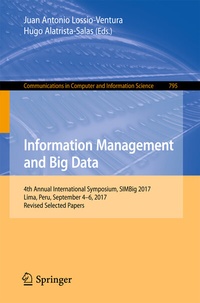 Abbildung von: Information Management and Big Data - Springer