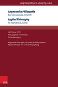 Cover: Angewandte Philosophie. Eine internationale Zeitschrift / Applied Philosophy. An International Journal - V&R unipress